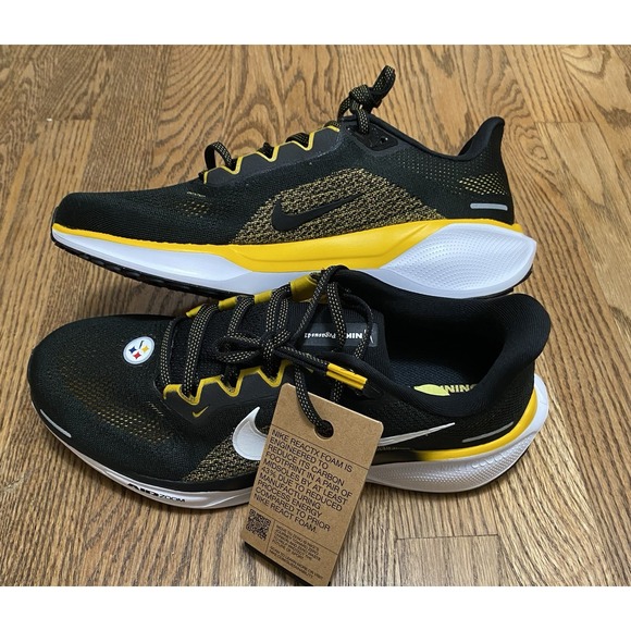 Nike Air Zoom Pegasus 41 Pittsburgh Steelers Running Shoes FZ5097-001 Size 9